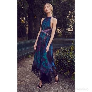 Costarellos Paisley Jacquard Tent Dress